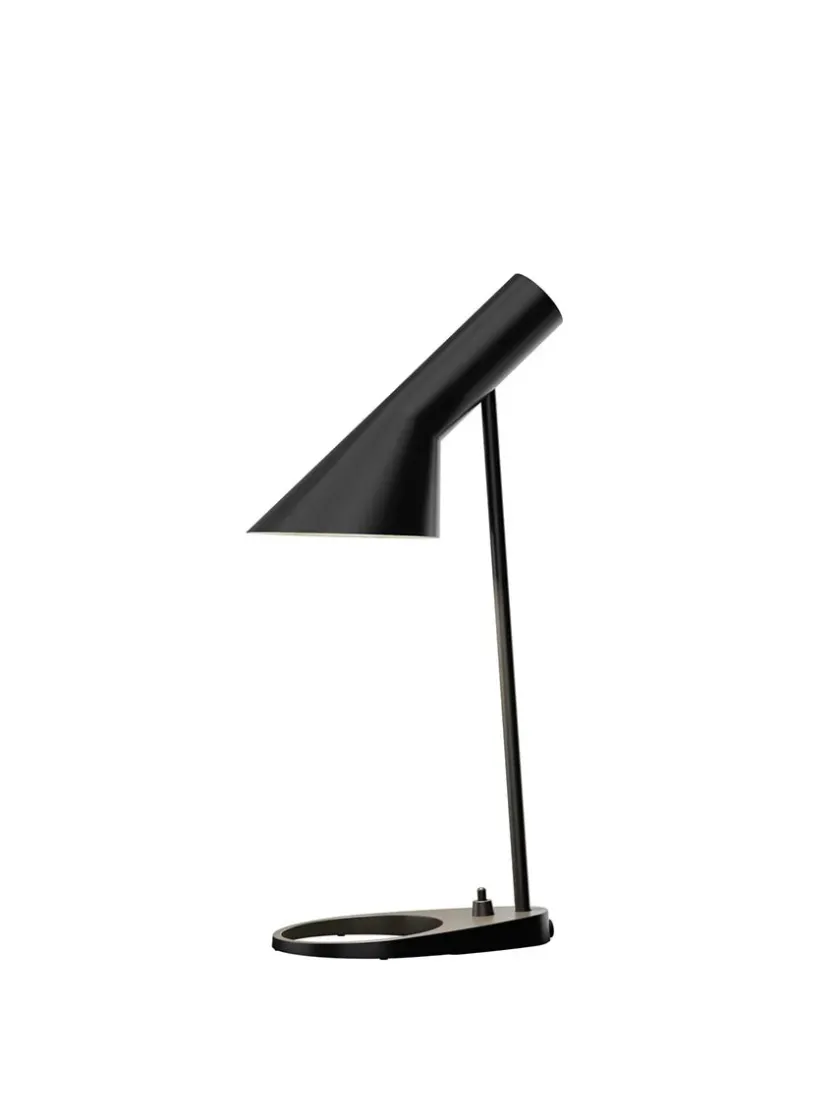 Louis Poulsen AJ Mini Table Lamp, grey/brass af Arne Jacobsen> Spots