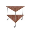 Fritz Hansen AJ Trolley, valnød af Arne Jacobsen> Rulleborde/Barvogn