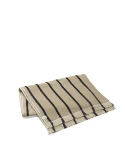 Ferm Living Alee Bath Towel, sand/black fra><noscript><img width=