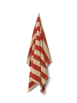 Ferm Living Alee Hand Towel, light camel/red fra><noscript><img width=