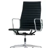 Vitra Aluminium Chair EA 119 kontorstol, sort læder fra> Kontorstole