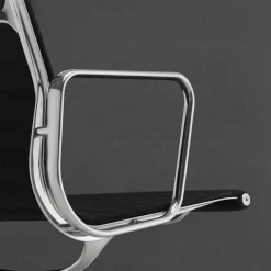 Vitra Aluminium Chair EA 119 kontorstol, sort læder fra><noscript><img width=