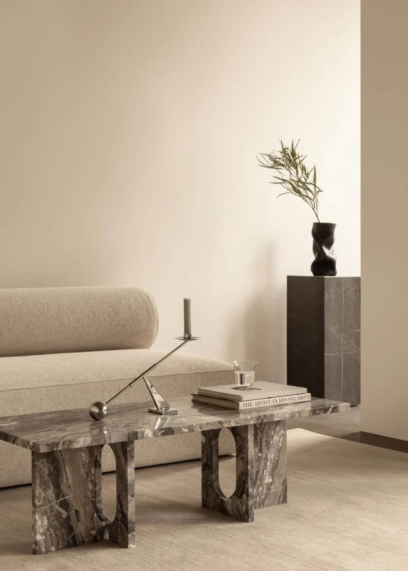 Audo Copenhagen Androgyne Lounge Table, stone/marble fra> Sofaborde