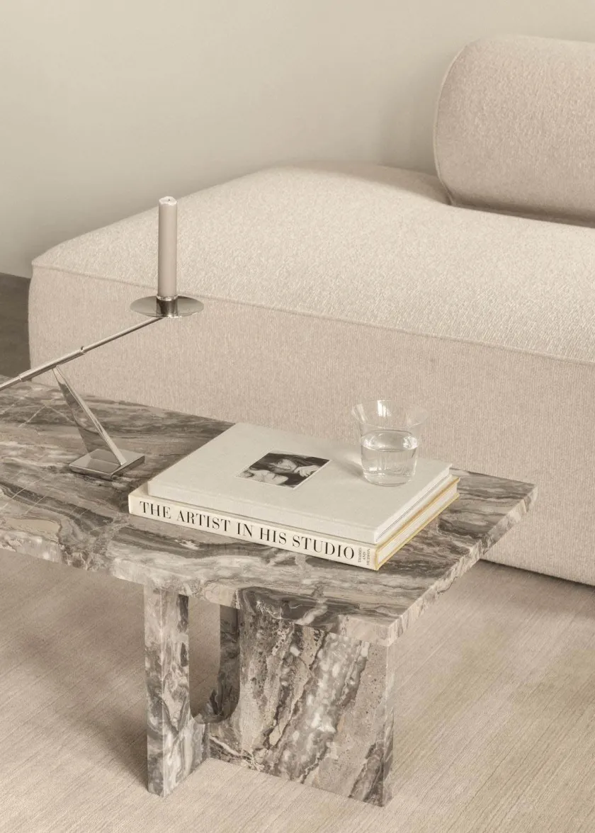 Audo Copenhagen Androgyne Lounge Table, stone/marble fra> Sofaborde