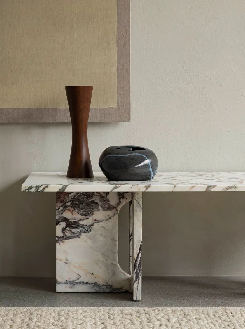 Audo Copenhagen Androgyne Lounge Table, stone/marble fra> Sofaborde