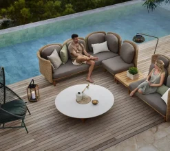 Cane-line Arch 3-pers. Sofa m. chaise longue fra> Udendørs Loungemøbler