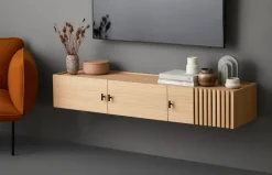 Woud Array Low Sideboard, wall-mounted fra> Tv-Borde