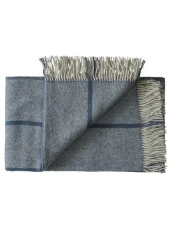 Silkeborg Uldspinderi Askø Plaid, dark grey fra><noscript><img width=