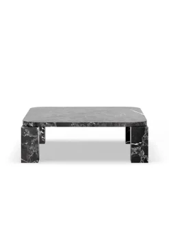 New Works Atlas Sofabord 820x820, Costa Black Marble fra> Sofaborde