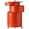 Verpan Barboy Sidebord, orange af Verner Panton> Sideborde Og Små Borde