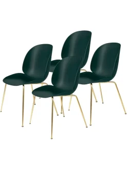 GUBI Beetle Chair, conic base 4 stk. fra> Spisebordsstole