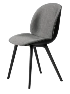 GUBI Beetle Chair, forsidepolstret, sort skal fra> Spisebordsstole