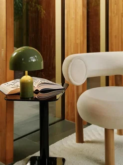Tom Dixon Bell Portable Bordlampe, moss fra> Portable Lamper|Spots