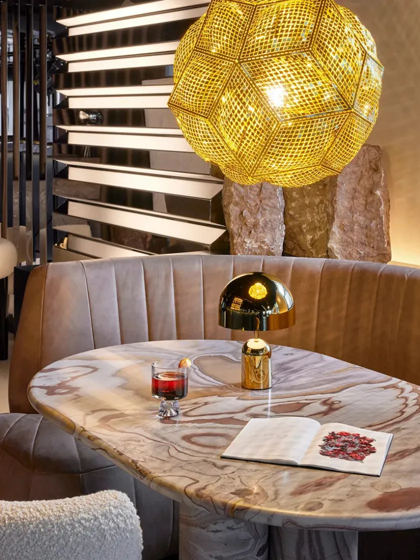 Tom Dixon Bell Portable Bordlampe, moss fra> Portable Lamper|Spots
