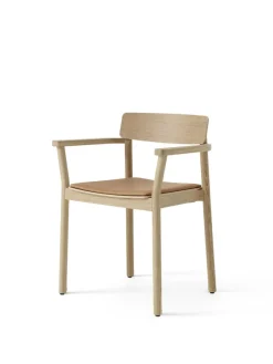 &Tradition Betty TK11 Spisebordsstol, røget eg/sort læder fra><noscript><img width=