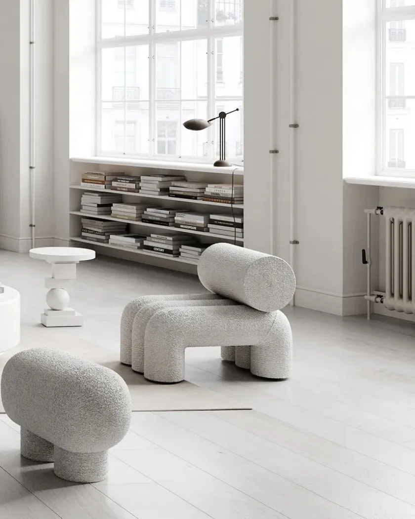 101 Copenhagen Big Foot Bench Petit, bouclé fra> Bænke