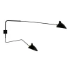 Editions Serge Mouille Big Wall Lamp w/2 Rotating Arms, 1 Straight, 1 Curved af Serge Mouille> Væglamper|Spots