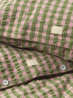 Juna Bæk & Bølge Sengetøj, grøn/soft pink fra><noscript><img width=