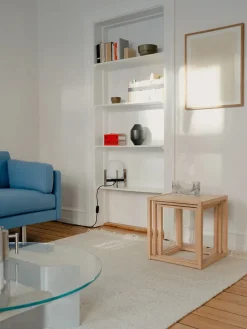 Fredericia Furniture BM375 Nesting Tables af Børge Mogensen> Sideborde Og Små Borde
