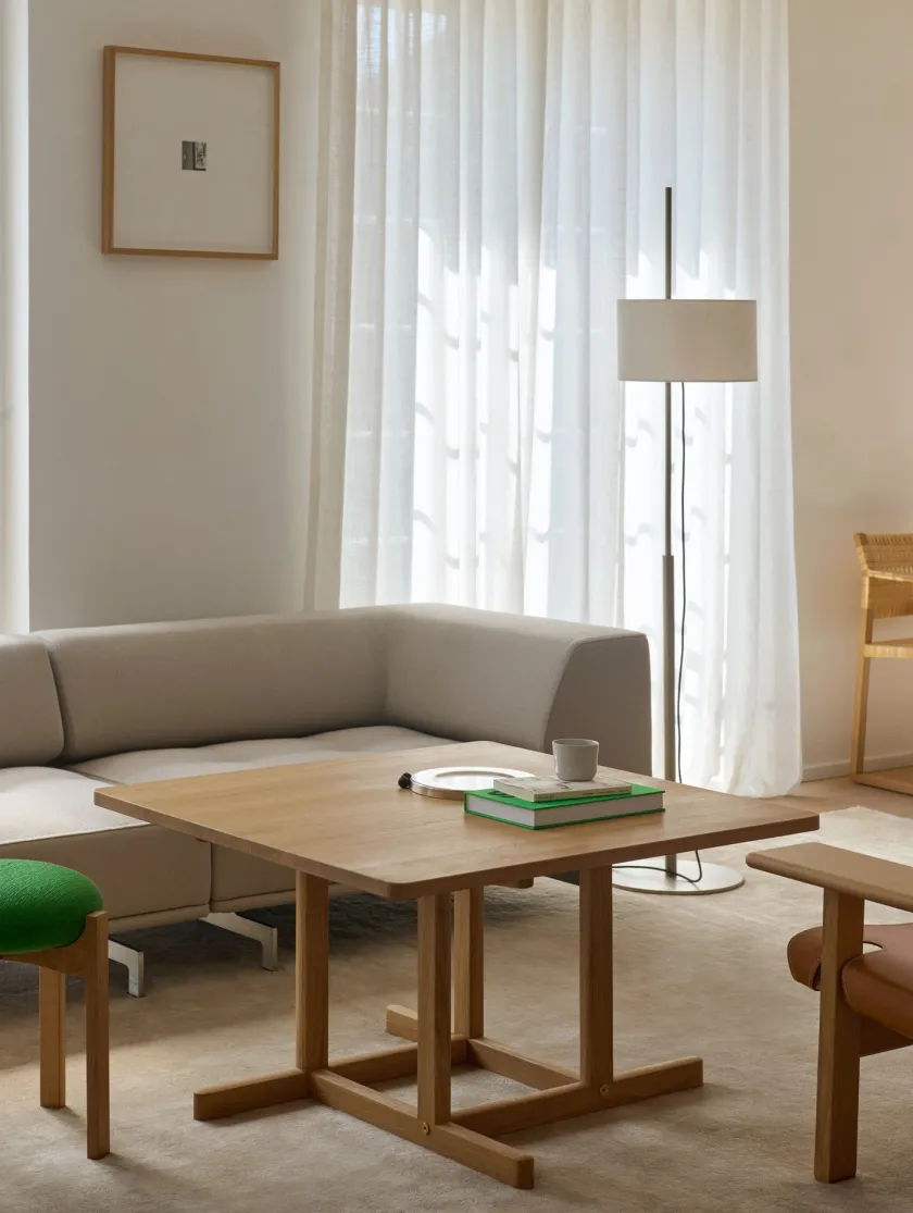 Fredericia Furniture BM80 Shaker sofabord, firkantet af Børge Mogensen> Sofaborde