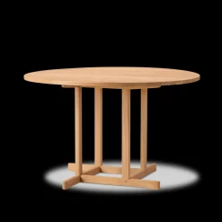 Fredericia Furniture BM80 Shaker spisebord, rundt af Børge Mogensen><noscript><img width=