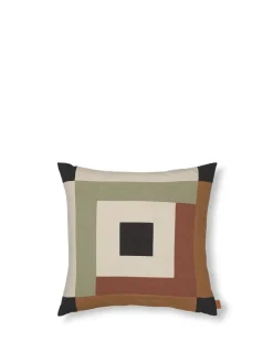 Ferm Living Border Patchwork Cushion fra> Puder Og Plaider|Puder