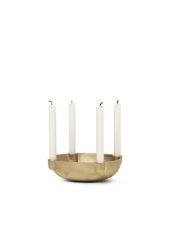 Ferm Living Bowl Candle Holder Brass, Small fra><noscript><img width=