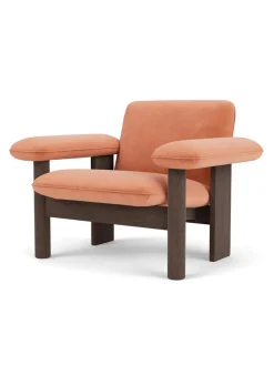 Audo Copenhagen Brasilia Lounge Chair, low back, textile fra> Lænestole