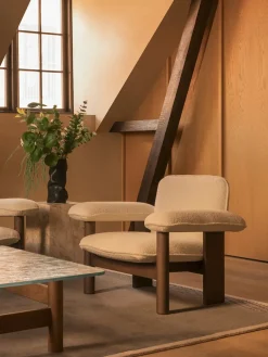 Audo Copenhagen Brasilia Lounge Chair, low back, textile fra> Lænestole