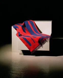raawii Brush Plaid, blue/red fra> Puder Og Plaider