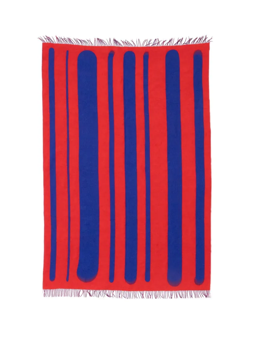 raawii Brush Plaid, blue/red fra> Puder Og Plaider