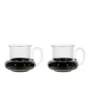 Tom Dixon Bump Tea Cups Black fra> Service