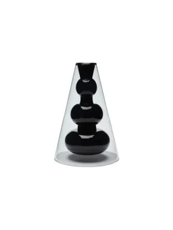 Tom Dixon Bump Vase Cone Black fra> Vaser