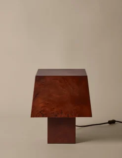 Ferm Living Burl table lampe i Dark Stained Burl fra><noscript><img width=