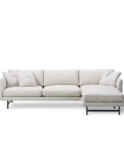 Fredericia Furniture Calmo 3-personers Sofa m. chaiselong, sunniva 717 fra> Sofaer