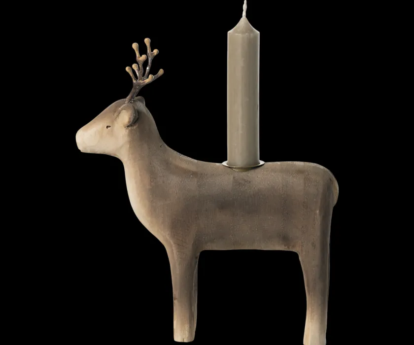 Maileg Candle holder, Rensdyr - stor fra> Lysestager