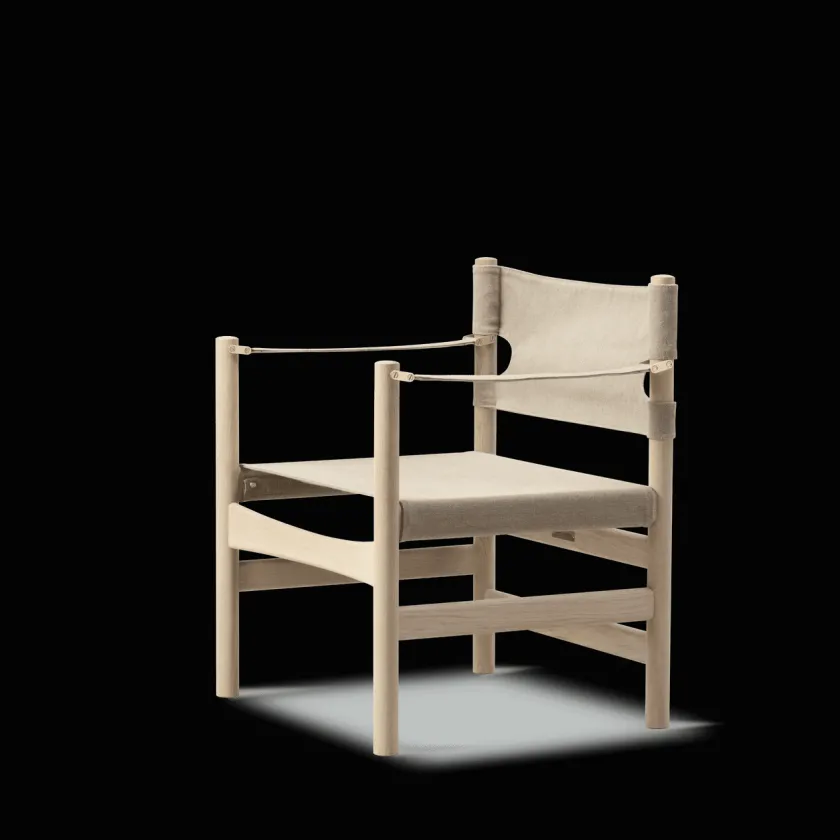 Fredericia Furniture Canvas 21 stol, røget olieret eg af Børge Mogensen> Loungestole|Lænestole
