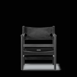 Fredericia Furniture Canvas 21 stol, sortlakeret eg af Børge Mogensen> Loungestole|Lænestole
