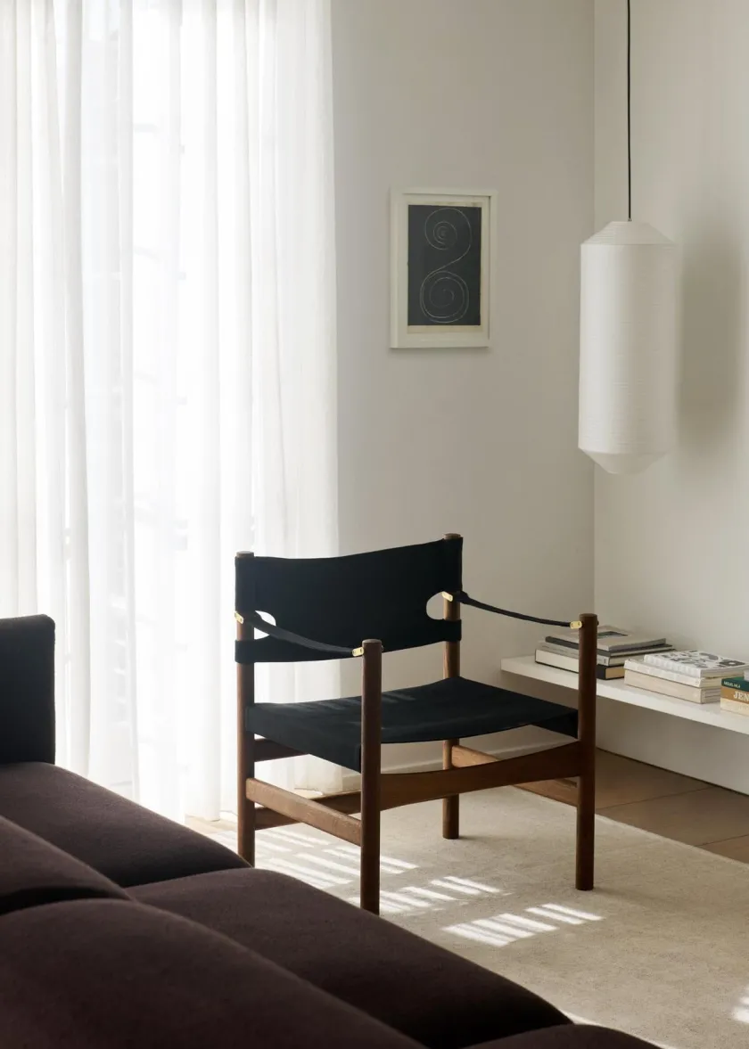 Fredericia Furniture Canvas 21 stol, sortlakeret eg af Børge Mogensen> Loungestole|Lænestole