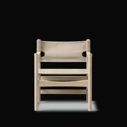 Fredericia Furniture Canvas 21 stol, sortlakeret eg af Børge Mogensen><noscript><img width=
