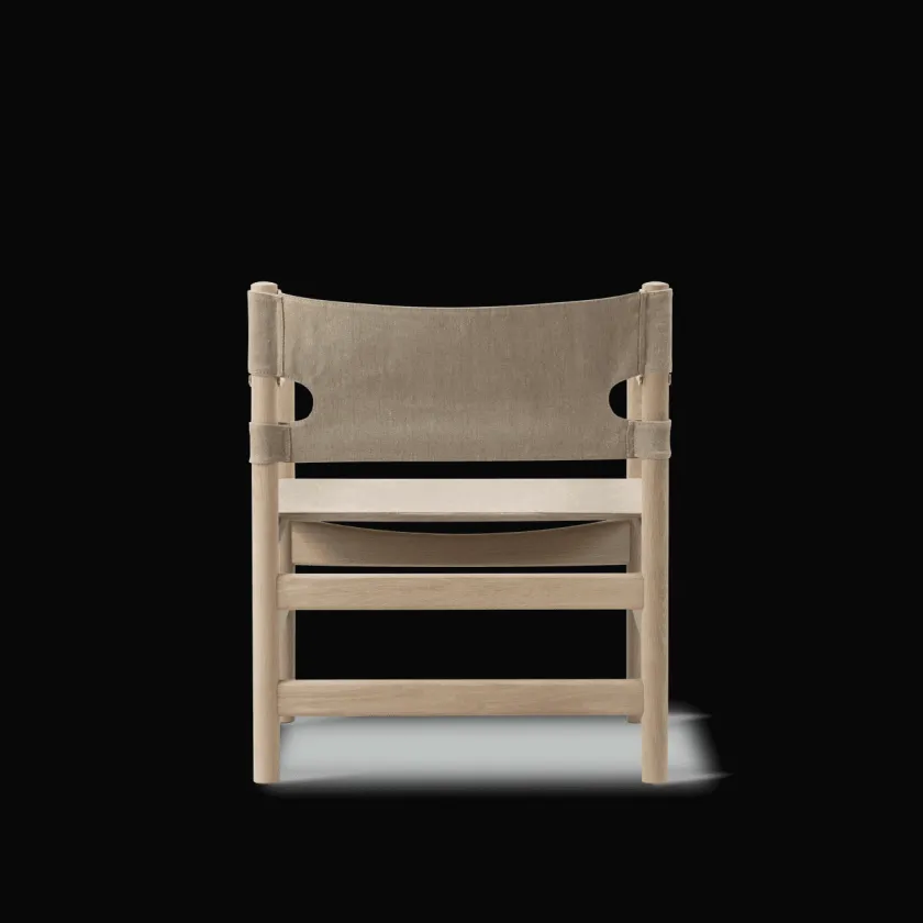 Fredericia Furniture Canvas 21 stol, sortlakeret eg af Børge Mogensen> Loungestole|Lænestole