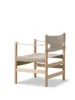 Fredericia Furniture Canvas 21 stol, sortlakeret eg af Børge Mogensen><noscript><img width=