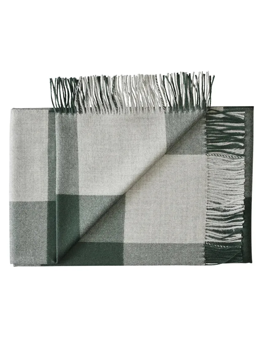 Silkeborg Uldspinderi Caracas Plaid, black fra> Puder Og Plaider