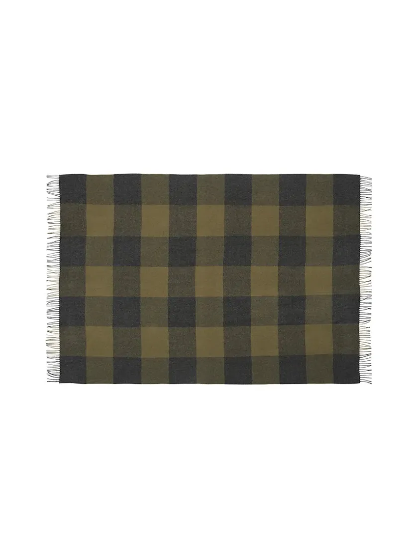 Silkeborg Uldspinderi Caracas Plaid, black fra> Puder Og Plaider