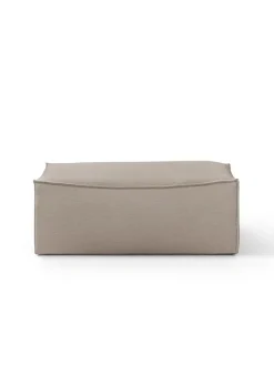 Ferm Living Catena Pouf Cotton Linen, natural fra> Puffer|Sofaer