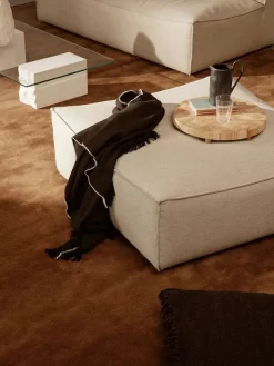 Ferm Living Catena Pouf Cotton Linen, natural fra> Puffer|Sofaer