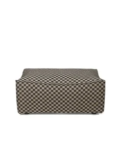 Ferm Living Catena Pouf L501 Check, sand/black fra> Puffer|Sofaer