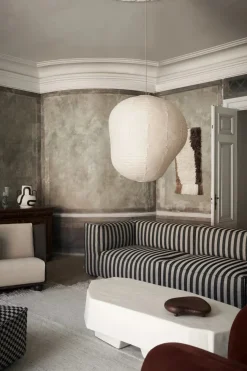 Ferm Living Catena Sofa Center Louisiana, sand/black fra> Sofaer