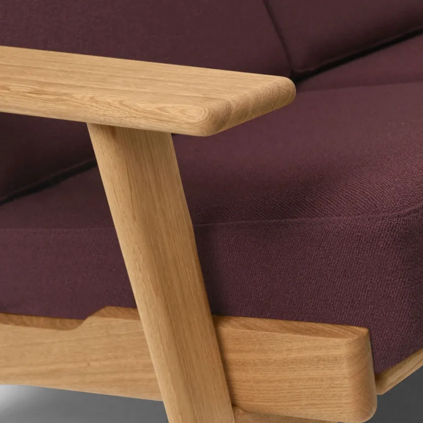Carl Hansen & Søn CH292 2 pers. sofa, eg olie af Hans J. Wegner> Sofaer