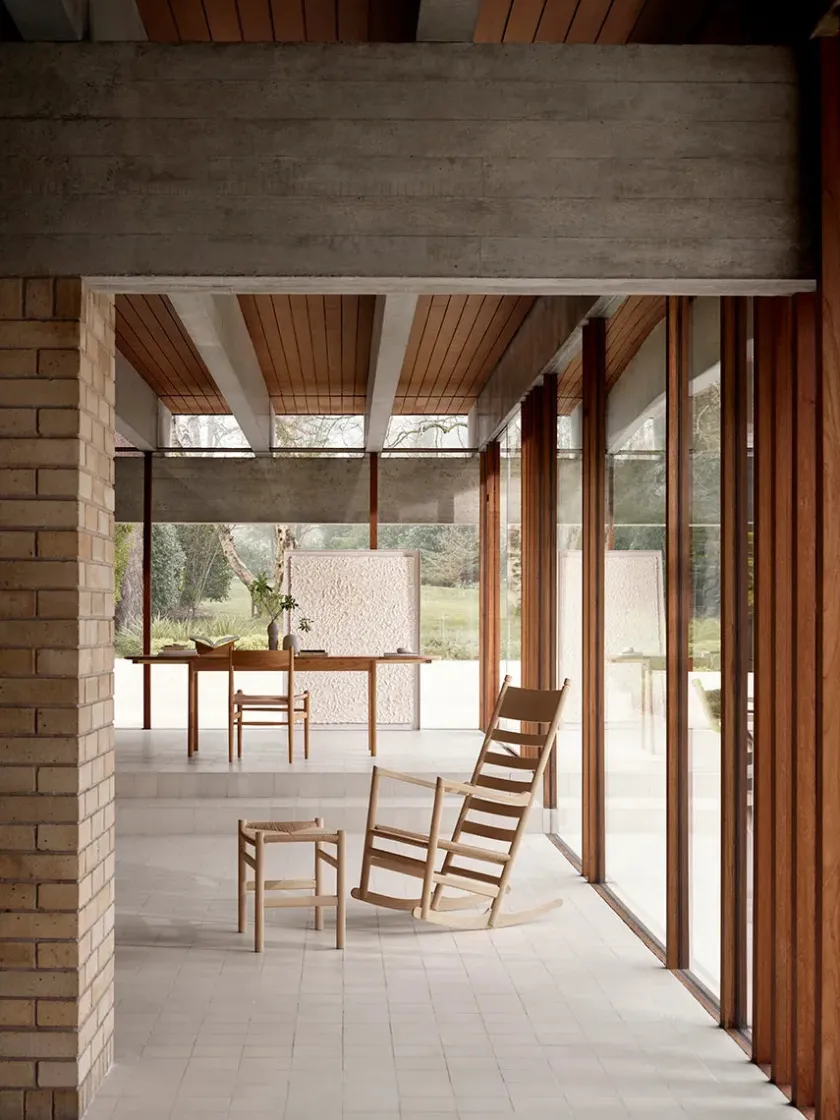 Carl Hansen & Søn CH45 Gyngestol af Hans J. Wegner> Gyngestole